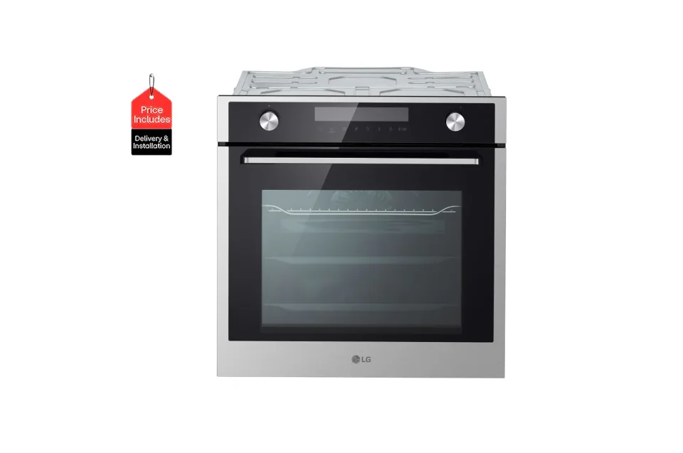 فرن إل جي بلت إن كهرباء 72 لتر، True Convection، باب 3 طبقات – ستانلس