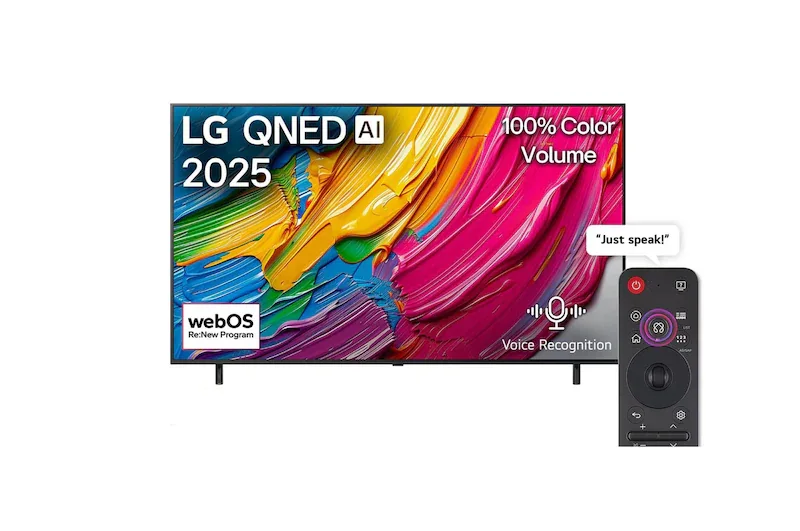تلفزيون إل جي 75 بوصة QNED بدقة 4K سمارت QNED80 (2025)