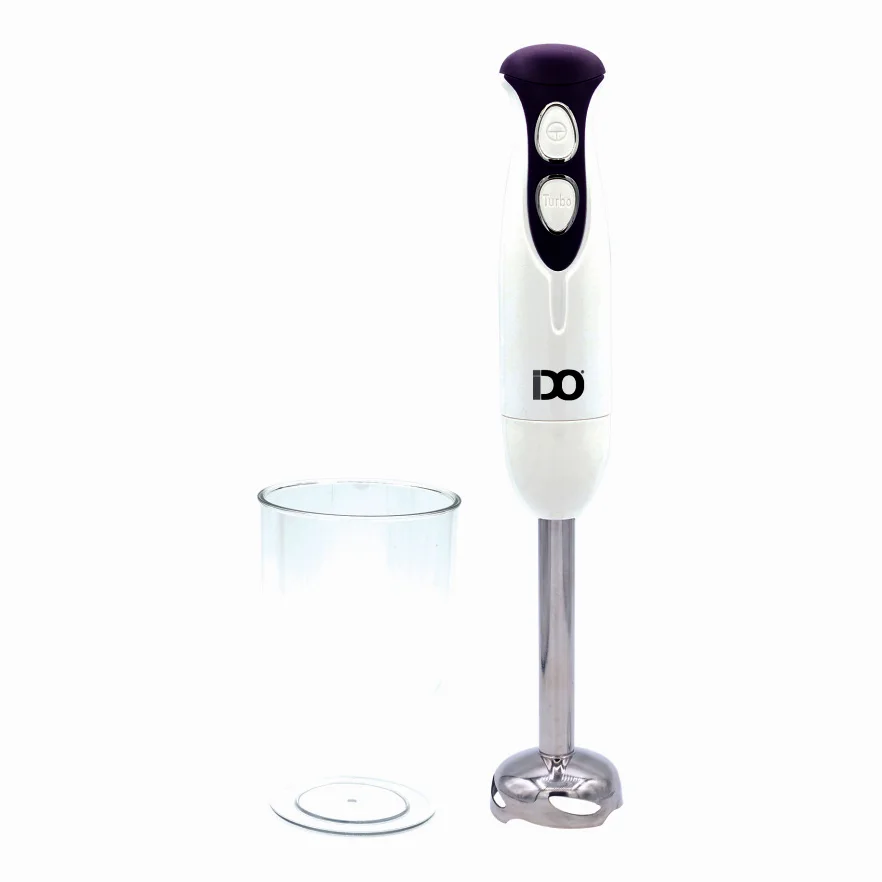 IDO Hand Blender 400 W with 600 ml Beaker – White / Purple