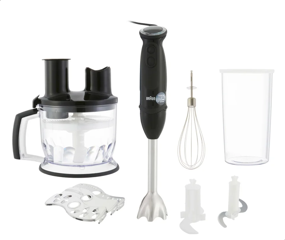 Braun MultiQuick 5 Hand Blender 1000 W with Food Processor – Black
