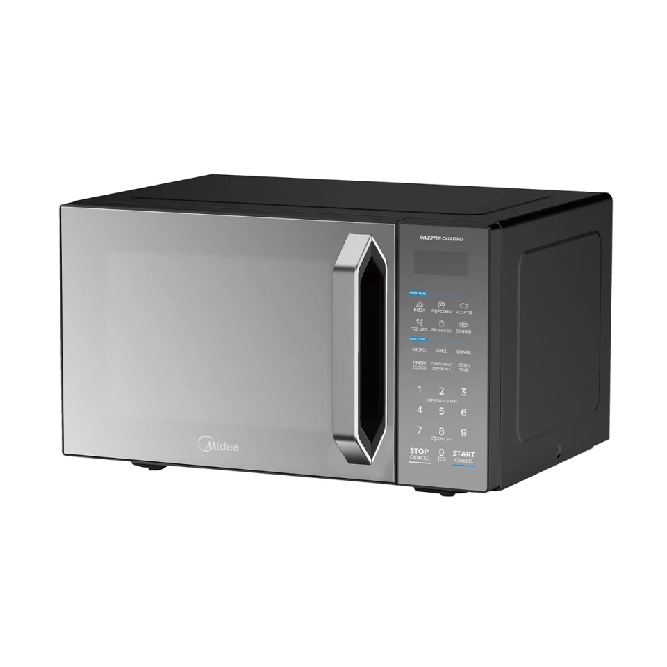 Midea 25 L Inverter Microwave with Grill – Black Mirror