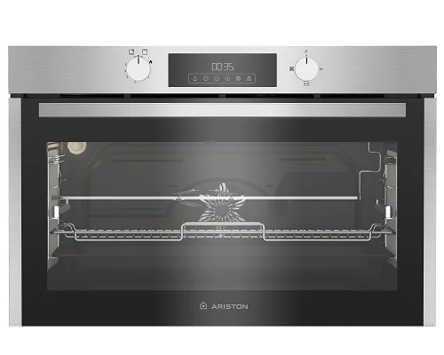 Ariston Built-in Gas Oven 90 cm, 96 L, Digital – Stainless Steel