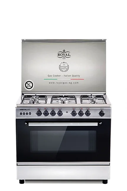 Royal Gas Fast Gas Cooker 90 cm, 5 Burners, Fan