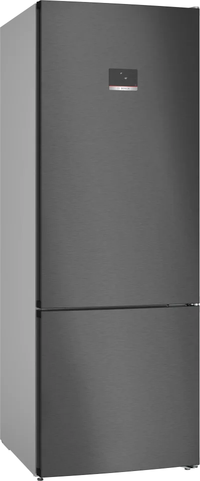Bosch Series 4 Bottom Freezer Refrigerator 505 L – Black steel anti-fingerprint