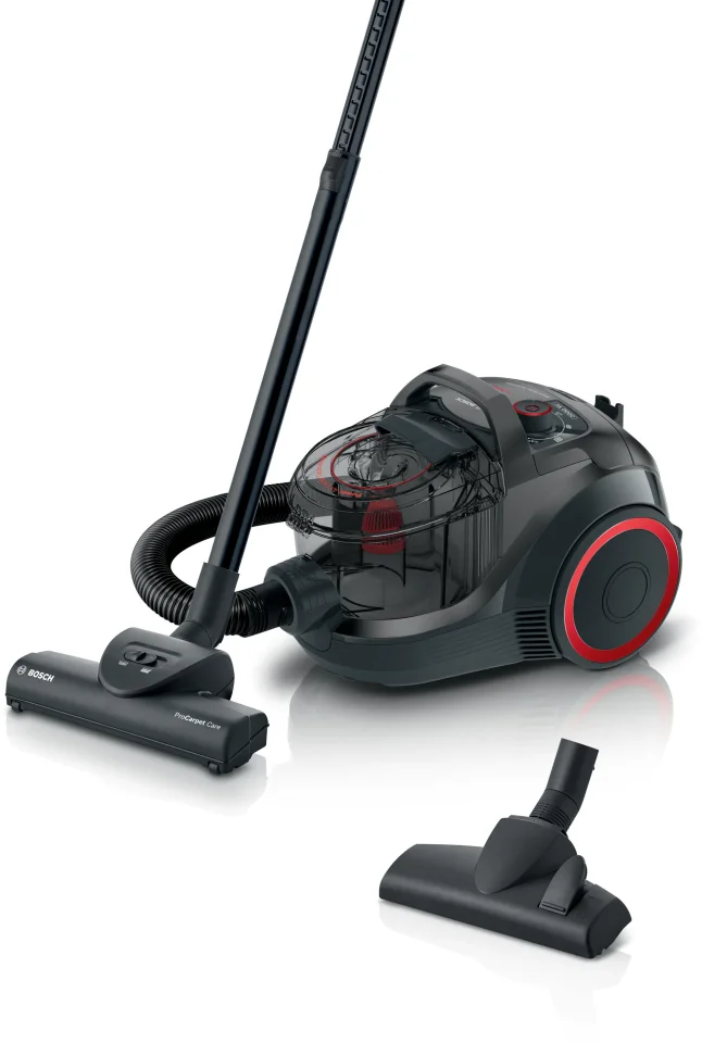 Bosch Series 4 Bagless Canister Vacuum Cleaner, 2000 W – Black