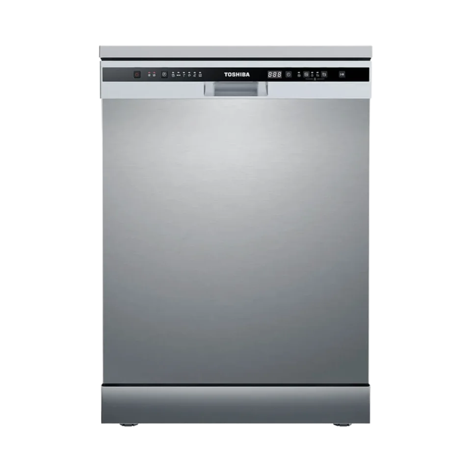 Toshiba 13 Place Dishwasher, Hygiene Guard Filter, Auto Open Dry – Silver