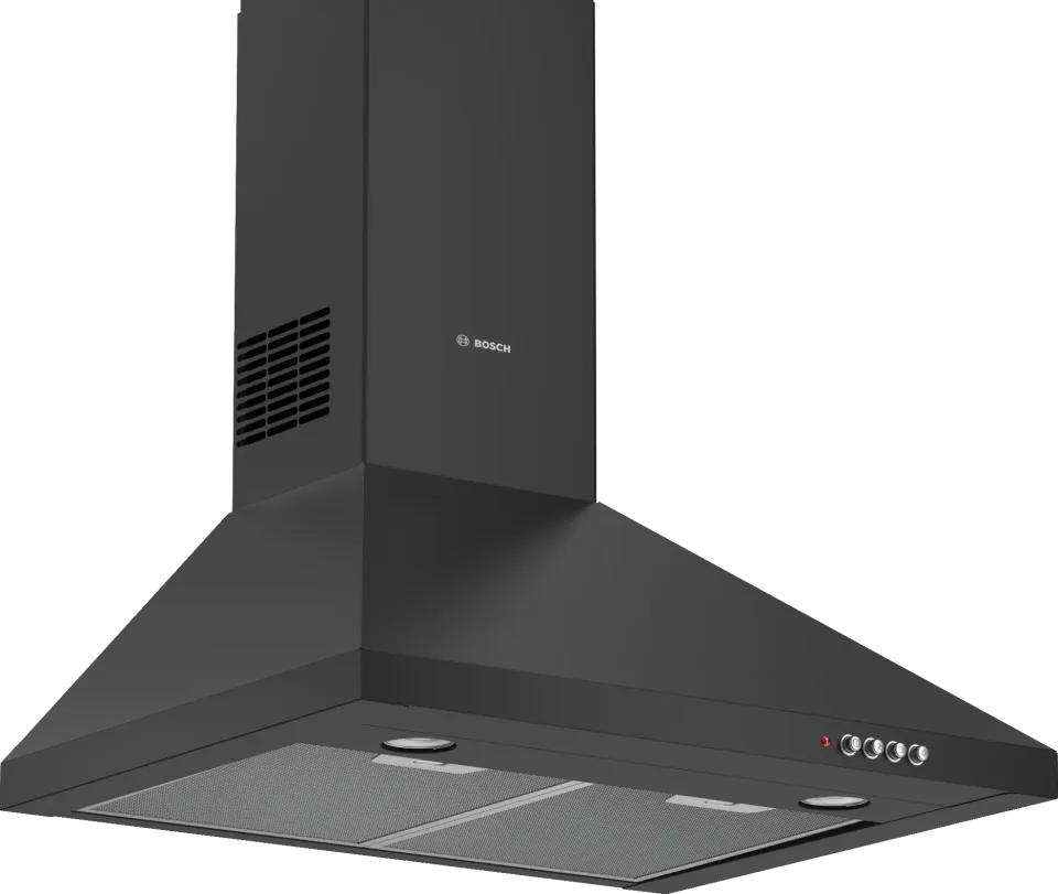 Bosch Series 2 Wall-mounted Chimney Hood 60 cm, 380 m³/h – Black