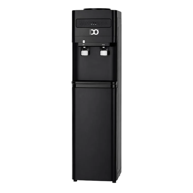 IDO Top-Loading Water Dispenser, 2 Taps Hot / Cold – Black