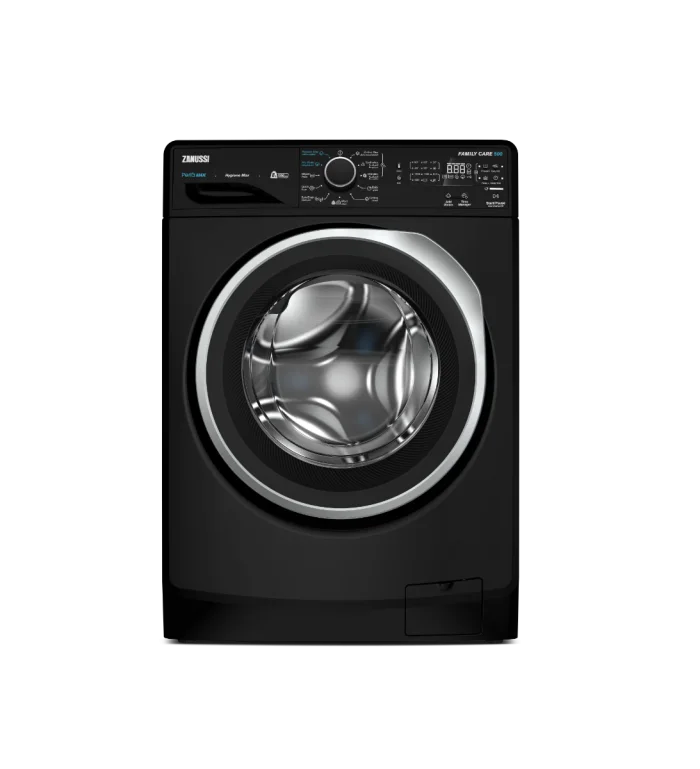 Zanussi Front Load Washing Machine 8 kg, 1200 rpm – Black