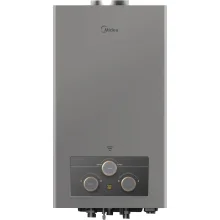 Midea Gas Water Heater 10 L, Natural Gas – Silver