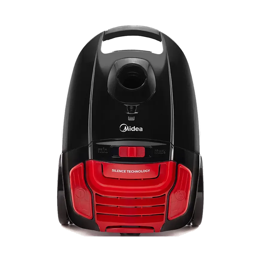 Midea Vacuum Cleaner 1800 W with HEPA Filter, 3 L – Black / Red